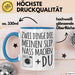 Valentinstag Beziehung Tasse Geschenk Lustige Geschenkidee 2 Dinge Die Meinen Nass Machen Blau Trendation