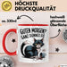 Sarkastische Katze Tasse Geschenkidee Guten Morgen Ganz Dünnes Eis Rot Trendation