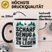 Holzarbeiter Tischler Tasse Geschenk Lustige Geschenkidee Scharf Genug Um Sie Alle Flach zu Legen Schwarz Trendation