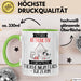 Tierheimunterstützerin Tasse Geschenk Becher Stark Attraktiv Furchtlos Tierheimunterstützerin Lustige Geschenkidee Grün Trendation