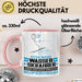 Wasserskifahrer Geschenk Tasse Ich Bin Wasserskifahrer Aber Sag Doch Einfach Superheld Lustige Geschenkdiee für Wasserskifahrer Kaffee-Becher Rosa Trendation