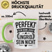 Ingrid Tasse Geschenk Perfekt Sein Kann Jeder Geschenkidee Geburtstag Grün Trendation