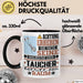 Taucher Geschenk Tasse Lustiger Spruch Erheben Sie Sich Der Taucher Betritt den Raum Schwarz Trendation