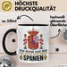 Spanier Tasse Geschenk Ich Brauche Keine Therapie Ich Muss Nur Nach Spanien Geschenkidee Lustig Kaffee-Becher Trendation