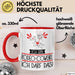 Geschenk für Rodeo-Cowgirl Tasse Lustige Geschenkidee Geburtstag Ich Bin Rodeo-Cowgirl Ich Darf Das Rot Trendation