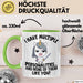 Humor Tasse Geschenk Ich Habe Mehrere Personalitäten Und Keine Mag Dich Einhorn Kaffee-Becher Grün Trendation