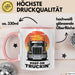 LKW Fahrer Tasse Geschenk Lustige Geschenkidee Spruch Für Straßen Krieger Rosa Trendation