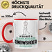 Snowshoer Geschenk Tasse So Gut Kann Nur Ein Snowshoer Aussehen Geschenkidee Kaffee-Becher Rot Trendation