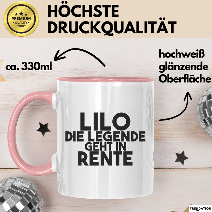 Lilo Tasse Lilo – Die Legende Geht In Rente Geschenk