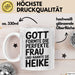 Heike Tasse Geschenk Gott Formte Die Perfekte Frau Heike Geschenkidee Weiß Trendation