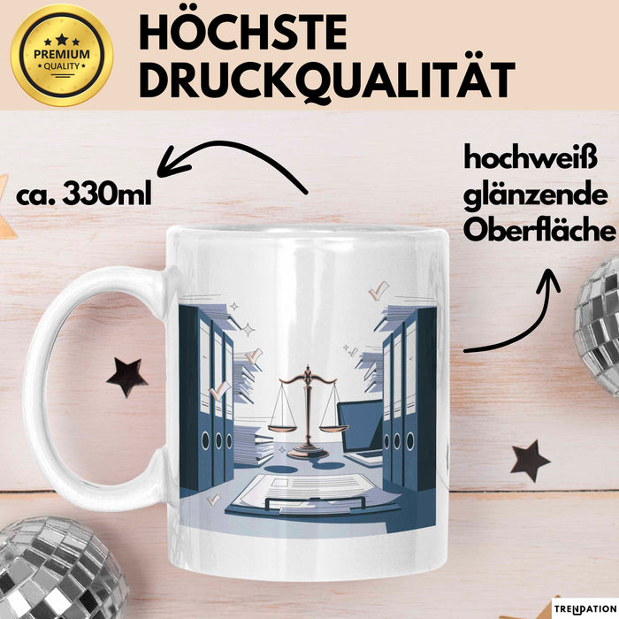 Rechtsanwalts Assistent Tasse Geschenk Lustige Geschenkidee Spruch Für Kanzlei Profis Weiß Trendation