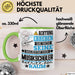 Musikschüler Geschenk Tasse Lustiger Spruch Erheben Sie Sich Der Musikschüler Betritt den Raum Grün Trendation