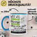 Trekking-Enthusiastin Tasse Geschenk Spruch Wer Will Schon Prinzessin Sein Wenn Man Auch Trekking-Enthusiastin Sein Kann Blau Trendation