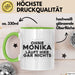 Monika Tasse Ohne Monika Laeuft Hier Gar Nichts Geschenk Grün Trendation