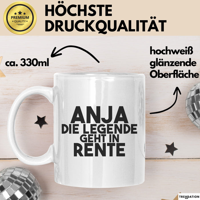 Anja Tasse Anja – Die Legende Geht In Rente Geschenk