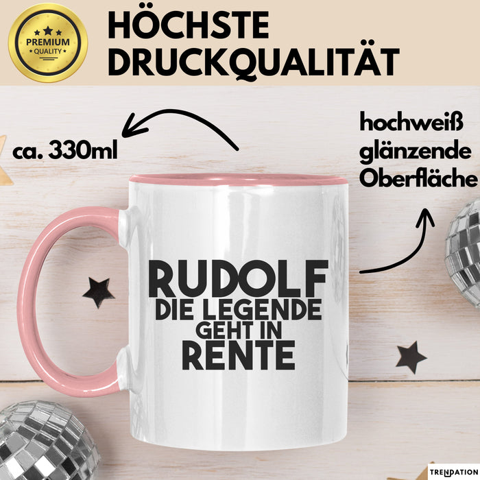 Rudolf Tasse Rudolf – Die Legende Geht In Rente Geschenk