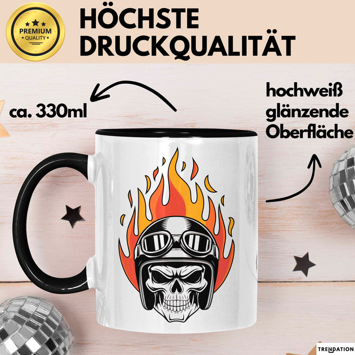 Motorradfahrer Tasse Geschenkidee Biker Lustiger Spruch Geschenkidee Lustig Trendation