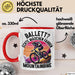 Mountainbikerin Tasse Geschenk Frauen Ballett Echte Mädchen Fahren Mountainbike Mtb Rot Trendation