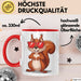 Eichhörnchen Tierliebhaber Sonnenbrille Tasse Geschenk Lustige Geschenkidee Spruch Rot Trendation