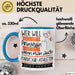 Parkour-Athletin Tasse Geschenk Spruch Wer Will Schon Prinzessin Sein Wenn Man Auch Parkour-Athletin Sein Kann Blau Trendation