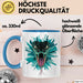Reptil Schlange Tier Tasse Geschenk Lustige Geschenkidee Spruch Blau Trendation