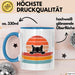 Katzen Tierliebhaber Vintage Tasse Geschenk Lustige Geschenkidee Spruch Blau Trendation