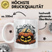 Halloween Tasse Geschenkidee für Grusel Saison Fans Weiß Trendation
