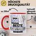 Beste Naturmalerin Der Welt Tasse Geschenk für Eine Naturmalerin Geprüft Und Sicher Geschenkidee Geburtstag Weihnachten Rot Trendation