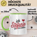 Stefanie Tasse Geschenk Ich Bin Vollkommen Stefanie Geschenkidee Geburtstag Grün Trendation