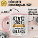 Rentner Pensionär Sarkasmus Tasse Geschenk Lustige Geschenkidee Spruch Rente 2025 Eine Legende Verlässt Das Gelände Rosa Trendation