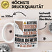 Boulderer Geschenk Tasse Lustiger Spruch Erheben Sie Sich Der Boulderer Betritt den Raum Weiß Trendation