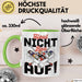 Pool Billard Tasse Geschenk Billiard-Spieler Geschenkidee Sprüche Heul Nicht Bau Auf Kaffee-Becher Grün Trendation