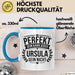 Ursula Tasse Geschenk Perfekt Sein Kann Jeder Geschenkidee Geburtstag Blau Trendation