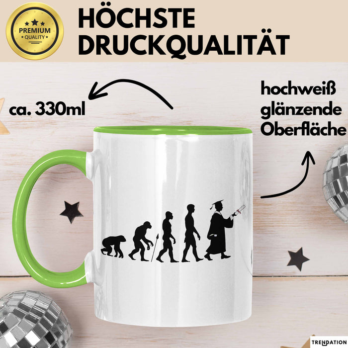 Anwalt Tasse Geschenk Evolution der Juristen Rechtsanwalt Grün Trendation