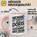 Doris Tasse Geschenk Niemand Ist Perfekt Doris Verdammt Nah Dran Geschenkidee Rosa Trendation