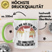 Lustige Tasse Geschenk Geh Mir Aus Dem Weg DU Unnötiger Sozialkontakt Kaffee-Becher Geschenkidee Frauen Sarkasmus Humor Grün Trendation