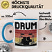 Drummer Schlagzeug-Spieler Geschenk Tasse Geschenkidee Kaffee-Becher Schlagzeuger Drum Blau Trendation