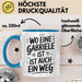 Gabriele Tasse Geschenk Wo Eine Gabriele Ist Ist Auch Ein Weg Geschenkidee Becher mit Name Blau Trendation