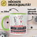 Musikliebhaber Geschenk Tasse Ich Bin Musikliebhaber Aber Sag Doch Einfach Superheld Lustige Geschenkdiee für Musikliebhaber Kaffee-Becher Grün Trendation