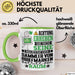 SammlervonBriefmarken Geschenk Tasse Lustiger Spruch Erheben Sie Sich Der SammlervonBriefmarken Betritt den Raum Grün Trendation