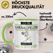 Handballspielerin Tasse Geschenk Ich Bin Handballspielerin Warum Weil Ich Es Kann Geschenkidee Geburtstag Grün Trendation