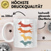 Hunde Tasse Geschenk Hunde Silhouetten Tierliebhaber Spruch Weiß Trendation