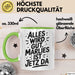 Marlies Tasse Geschenk Alles Ist Gut Marlies Ist Jetz Da Geschenkidee Becher mit Name Grün Trendation