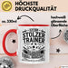Fußballtrainer Tasse Geschenk Lustige Geschenkidee Spruch Stolzer Trainer Rot Trendation