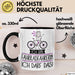 Geschenk für Fahrradfahrerin Tasse Lustige Geschenkidee Geburtstag Ich Bin Fahrradfahrerin Ich Darf Das Trendation