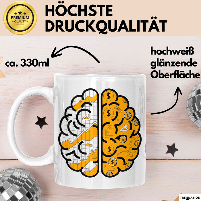 Ökonom Tasse Geschenk Lustige Geschenkidee Spruch Für Daten Denker Weiß Trendation