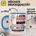 Boxerin Tasse Geschenk Lustiger Spruch Bitte Erheben Sie Sich Seine Majestät Die Boxerin Betritt Den Raum Blau Trendation