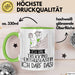 Geschenk für Trekking-Enthusiastin Tasse Lustige Geschenkidee Geburtstag Ich Bin Trekking-Enthusiastin Ich Darf Das Grün Trendation