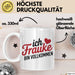 Frauke Tasse Geschenk Ich Bin Vollkommen Frauke Geschenkidee Geburtstag Weiß Trendation