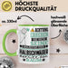 Halbschwäger Geschenk Tasse Lustiger Spruch Erheben Sie Sich Der Halbschwäger Betritt den Raum Grün Trendation